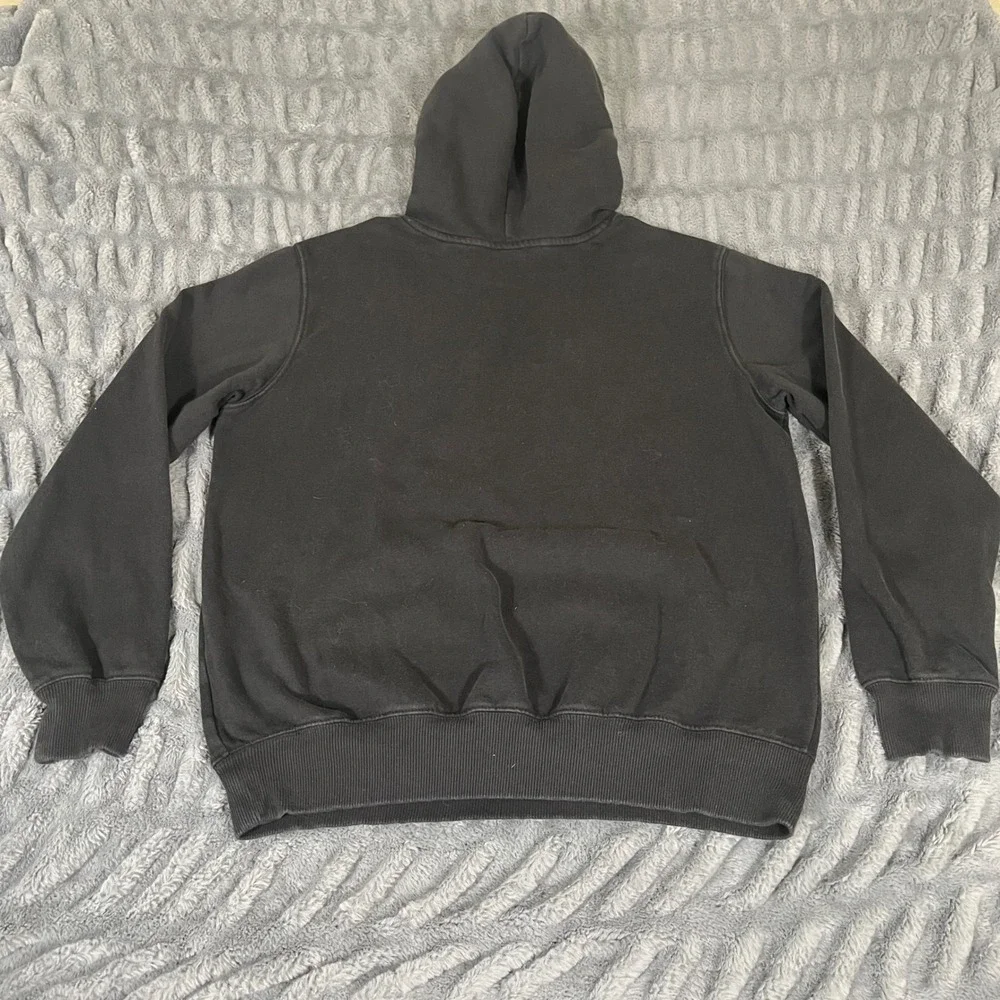 The North Face Mens Black Graphic Logo Pullover Hoodie Size M Outdoor Gorpcore‎